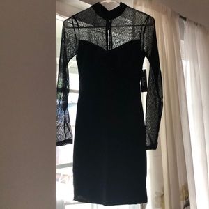 Black lace dress